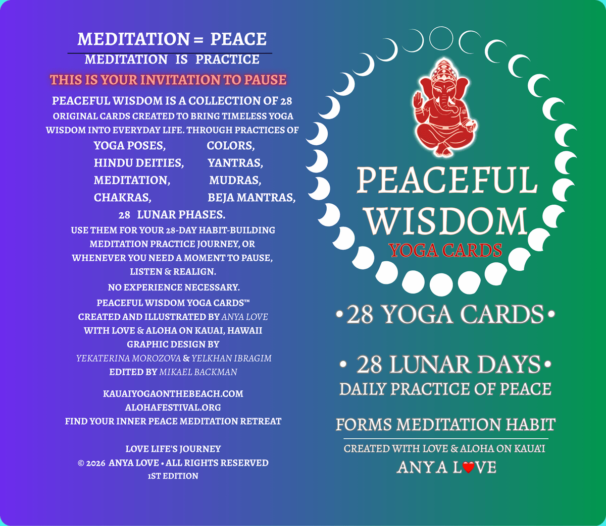 Peaceful Wisdom YOGA Cards