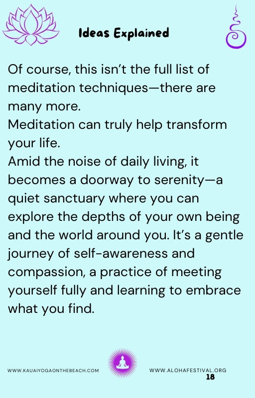 A Beginner's Guide to Inner Peace. Meditation & Rest