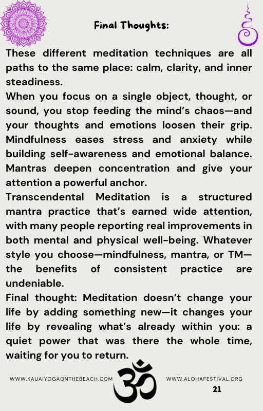 A Beginner's Guide to Inner Peace. Meditation & Rest