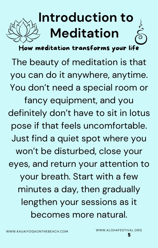 A Beginner's Guide to Inner Peace. Meditation & Rest