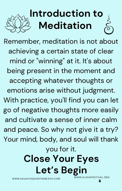 A Beginner's Guide to Inner Peace. Meditation & Rest