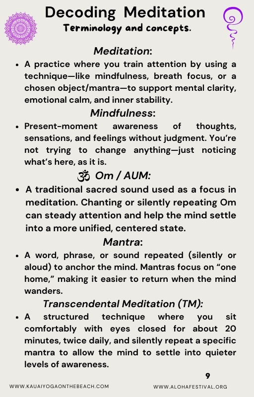 A Beginner's Guide to Inner Peace. Meditation & Rest